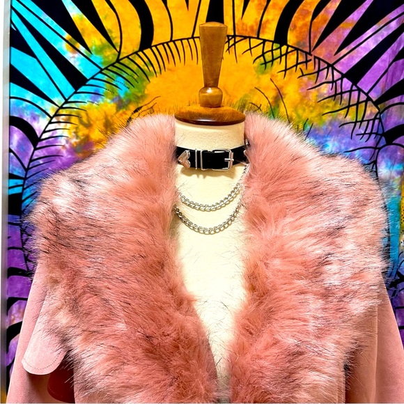 🌈 Lovely fur suede coat - Picture 1 of 11